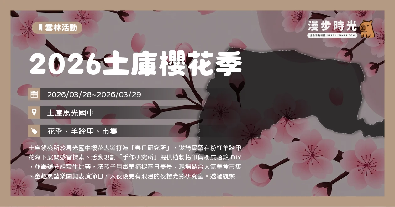 2026土庫櫻花季